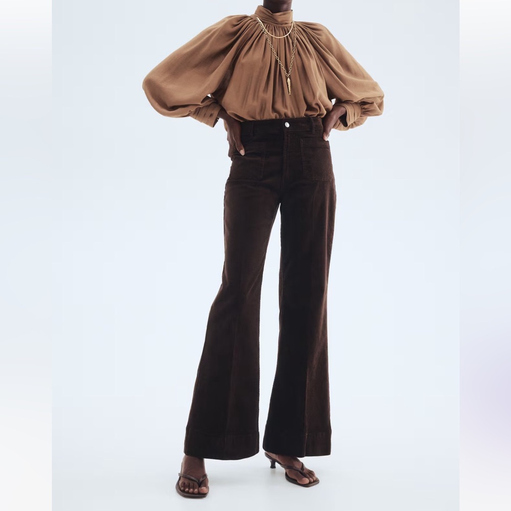 H&M Corduroy Flared Pants